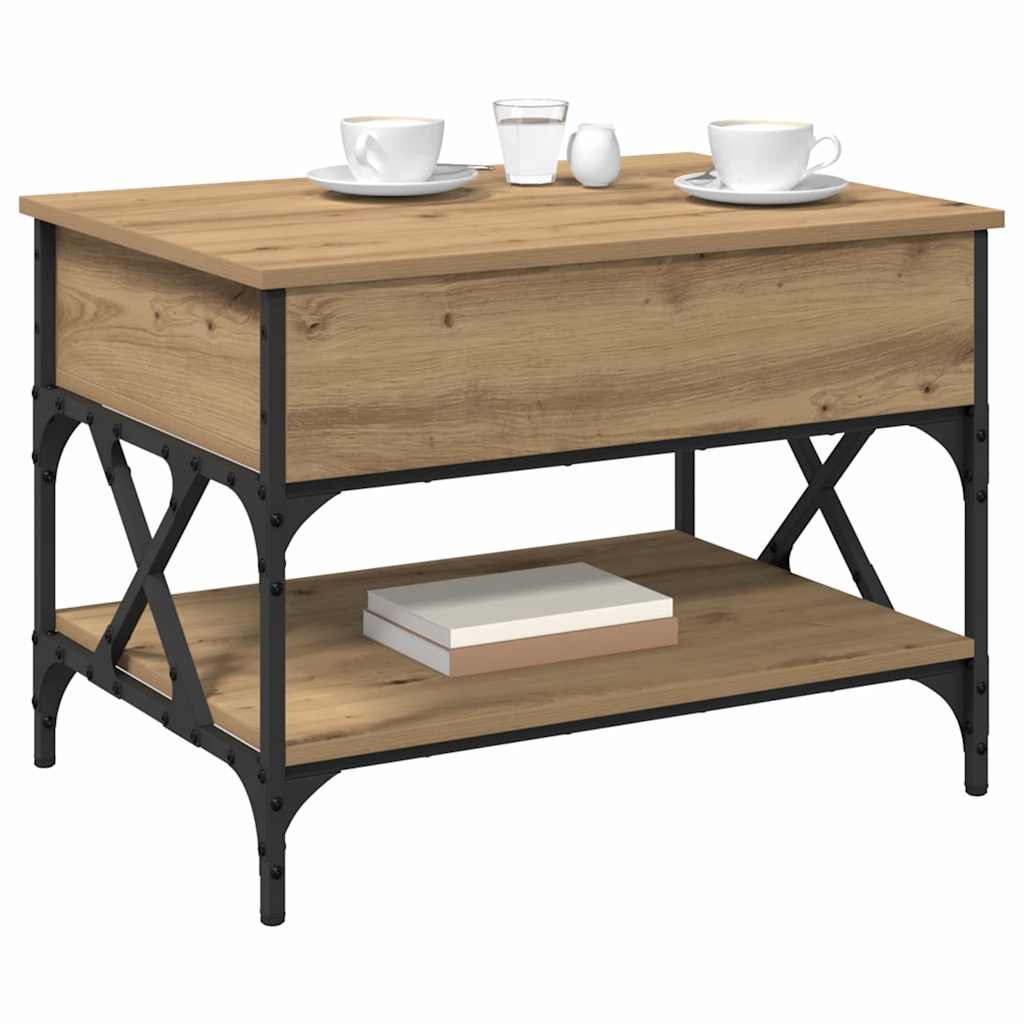 Couchtisch Artisan-Eiche 70x50x50cm Holzwerkstoff