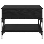 Couchtisch Schwarz Eichen-Optik 70x50x50cm Holzwerkstoff