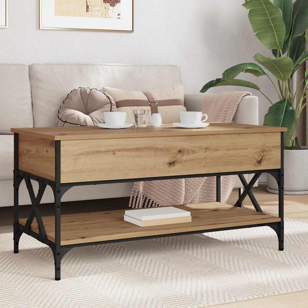 Couchtisch Artisan-Eiche 100 x 50 x 50 cm Holzwerkstoff