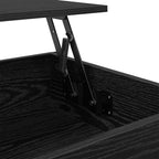 Couchtisch Schwarz Eichen-Optik 85 x 50 x 50 cm Holzwerkstoff
