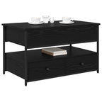 Couchtisch Schwarz Eichen-Optik 85 x 50 x 50 cm Holzwerkstoff