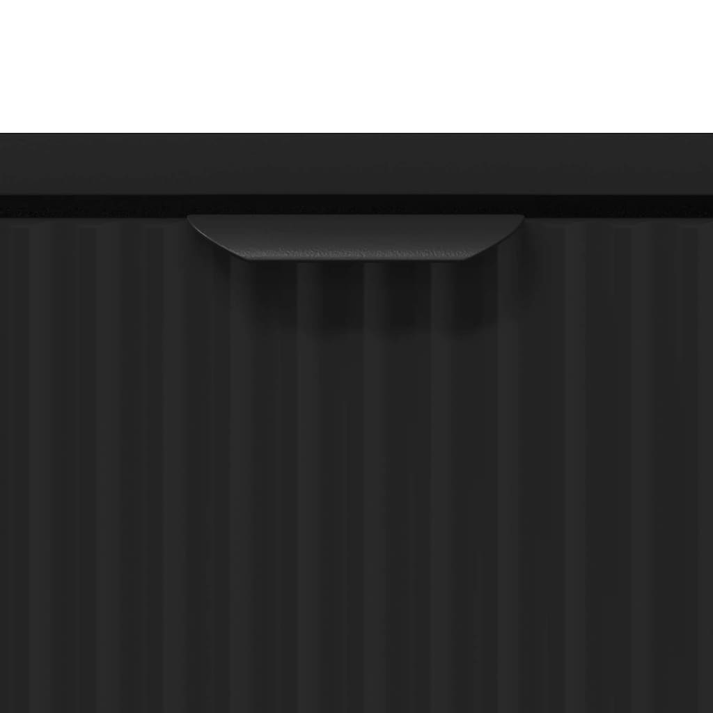 Couchtisch Schwarz Eichen-Optik 90 x 49 x 46 cm Holzwerkstoff
