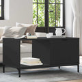 Couchtisch Schwarz Eichen-Optik 90 x 49 x 46 cm Holzwerkstoff