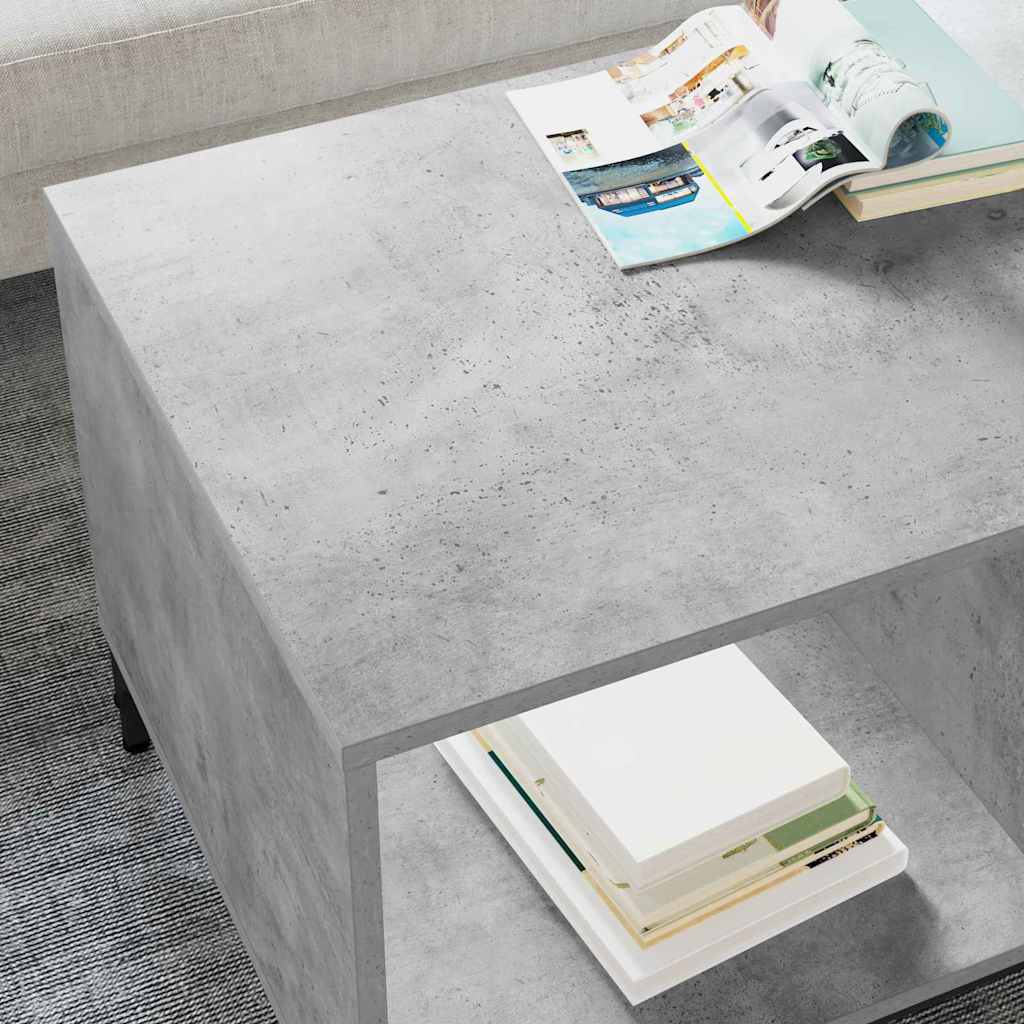 Couchtisch Beton Grau 90 x 49 x 46 cm Holzwerkstoff