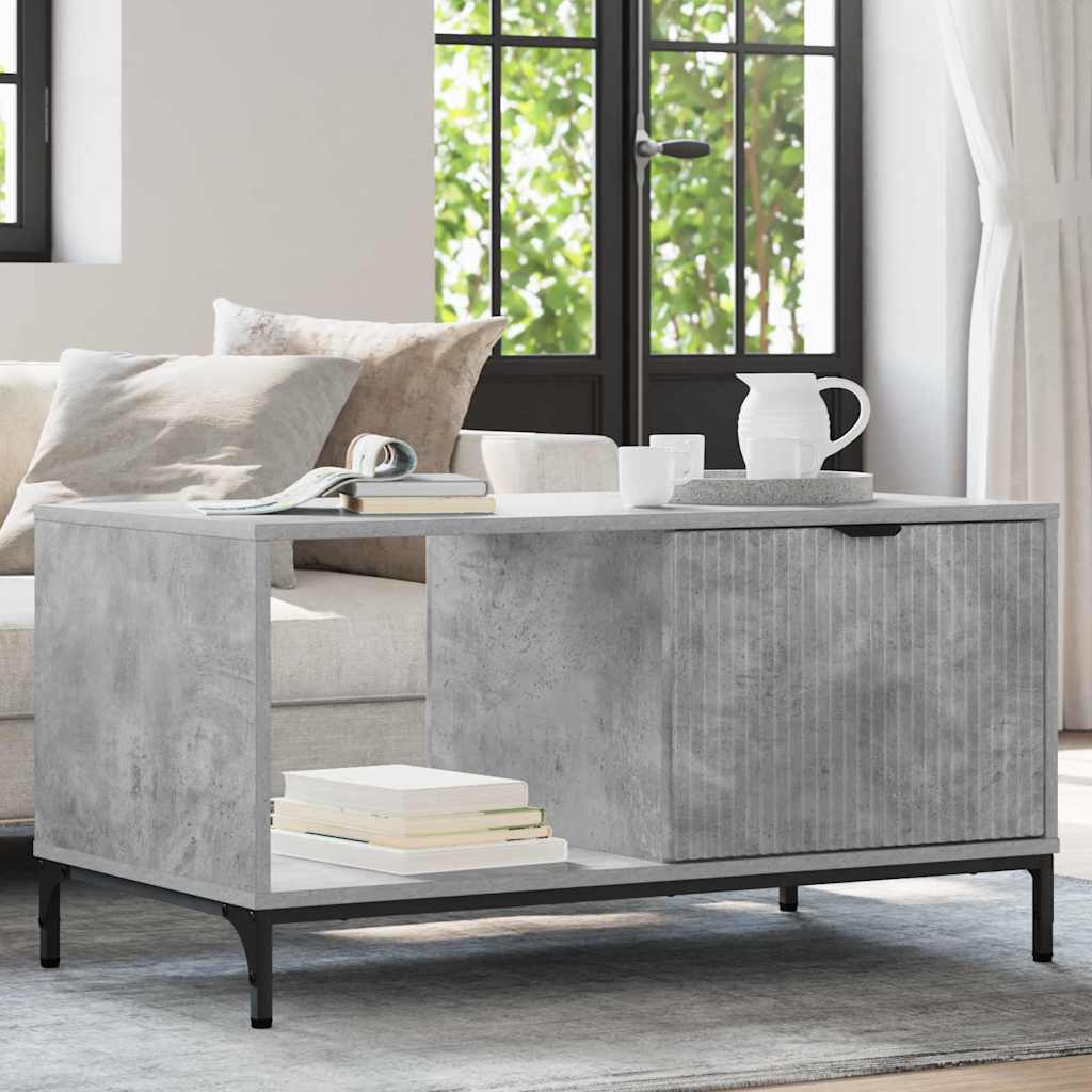 Couchtisch Beton Grau 90 x 49 x 46 cm Holzwerkstoff