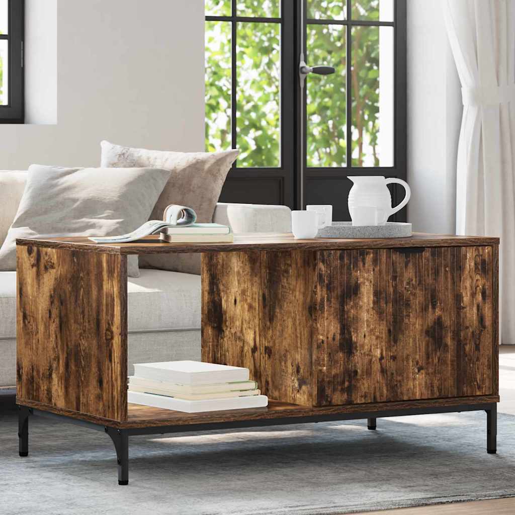 Couchtisch Geräucherte Eiche 90 x 49 x 46 cm Holzwerkstoff