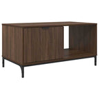 Couchtisch Braun Eichen-Optik 90 x 49 x 46 cm Holzwerkstoff
