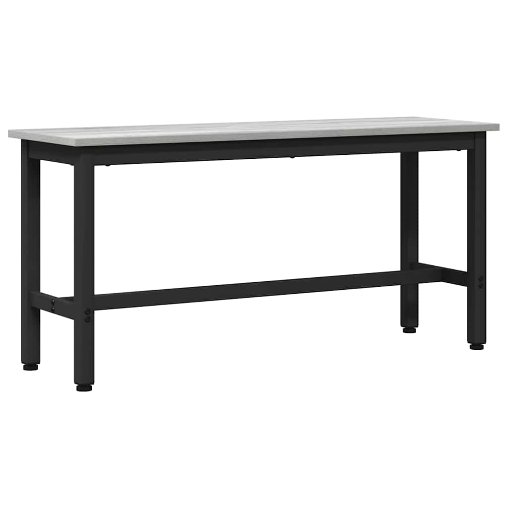 Esstischbank 2 pcs Graues Sonoma 100 x 32,5 x 48,5 cm