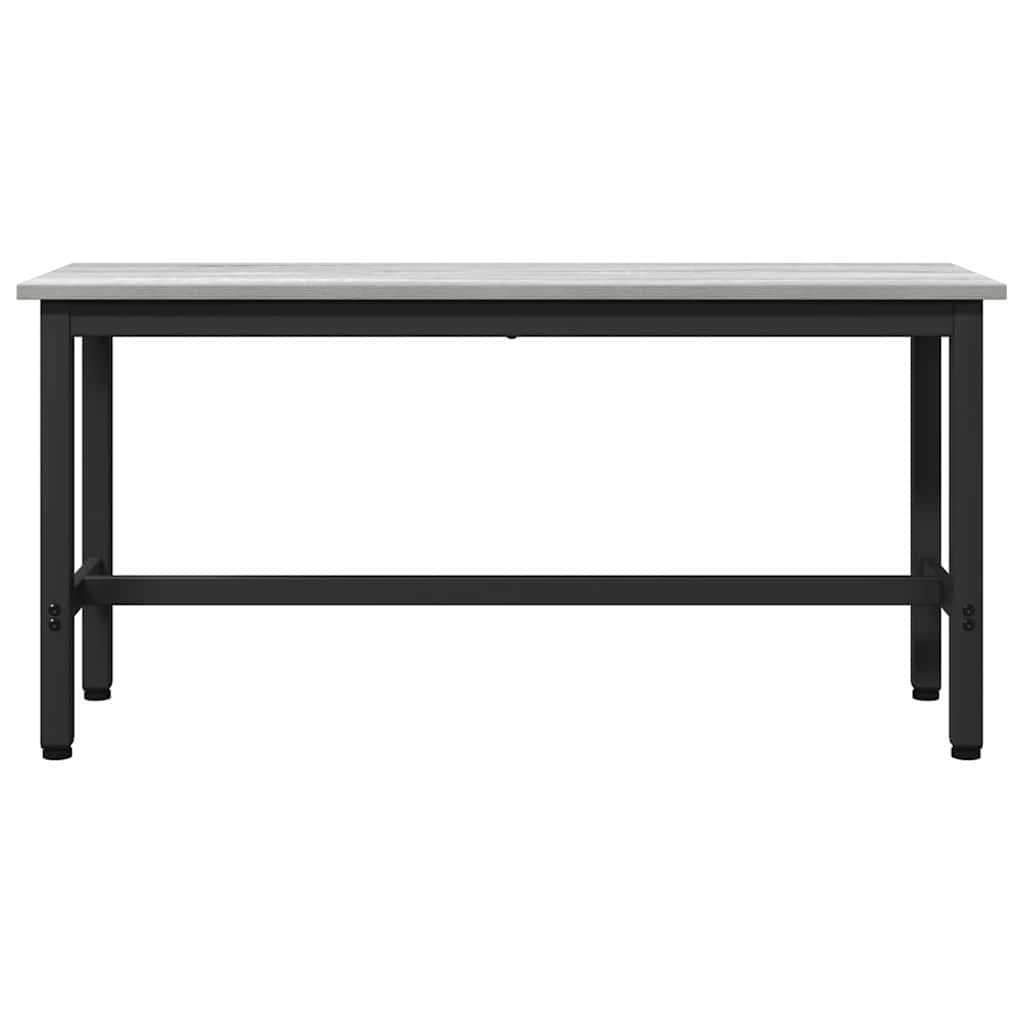 Esstischbank 2 pcs Graues Sonoma 100 x 32,5 x 48,5 cm