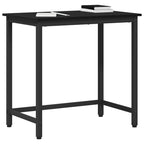 Tisch Schwarz Eichen-Optik 100 x 50 x 76,5 cm