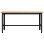 Esstischbank Natur 100 x 32,5 x 49 cm Massives Kiefernholz