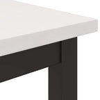 Tisch Weiß 80 x 50 x 77 cm Ingenieure Holz und Stahl
