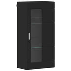 Holzschrank mit Speicher Schwarz 50 x 29 x 100 cm Holzwerkstoff