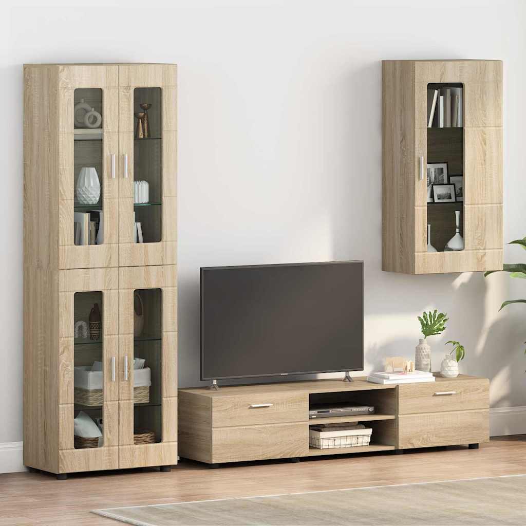 Holzschrank Sonoma-Eiche 50 x 29 x 100 cm Holzwerkstoff