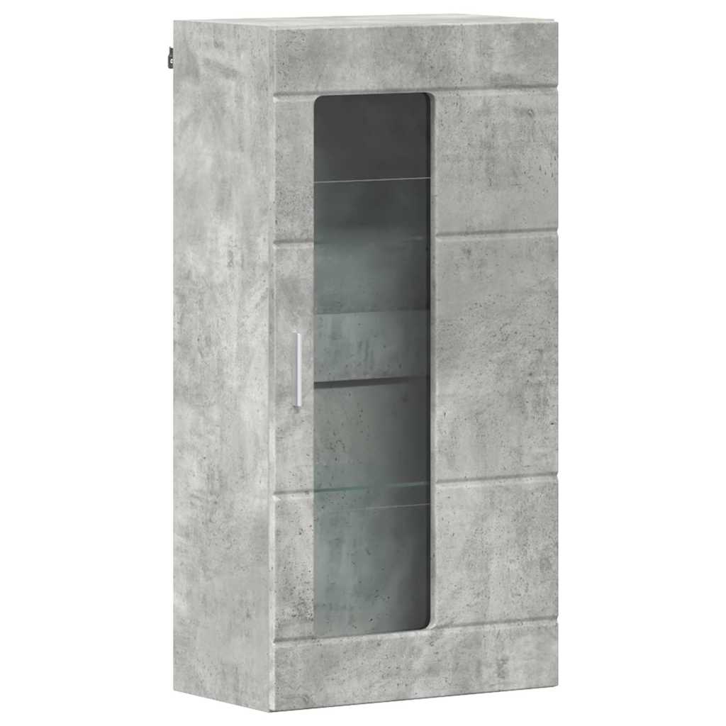 Holzschrank Beton Grau 50 x 29 x 100 cm Holzwerkstoff