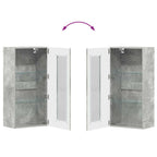 Holzschrank Beton Grau 50 x 29 x 100 cm Holzwerkstoff
