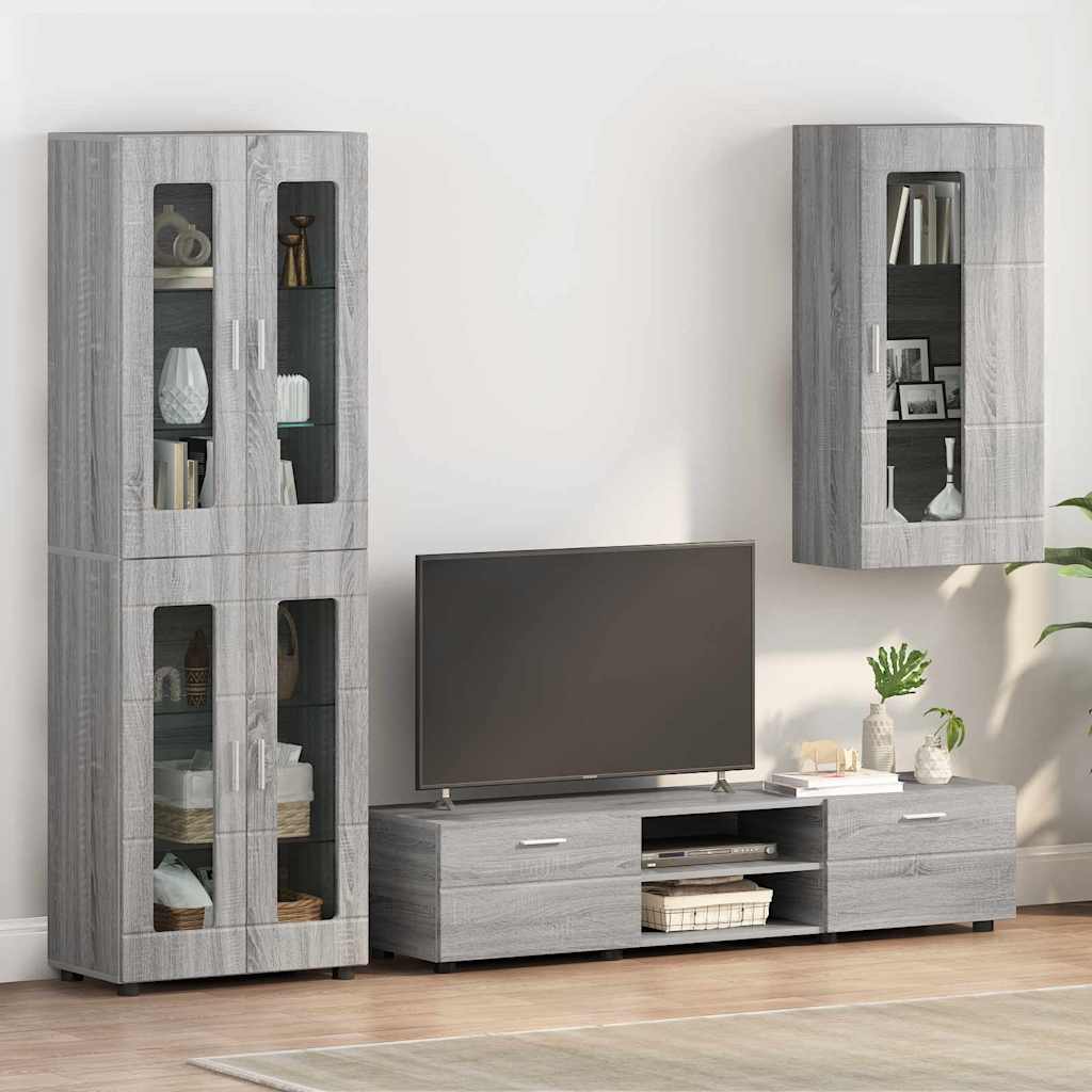 Holzschrank Graues Sonoma 50 x 29 x 100 cm Holzwerkstoff