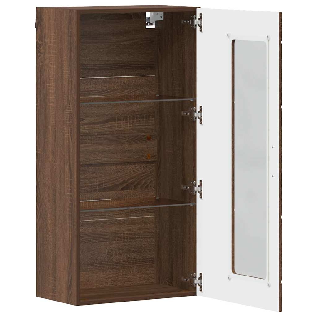 Holzschrank Braun Eichen-Optik 50 x 29 x 100 cm Holzwerkstoff