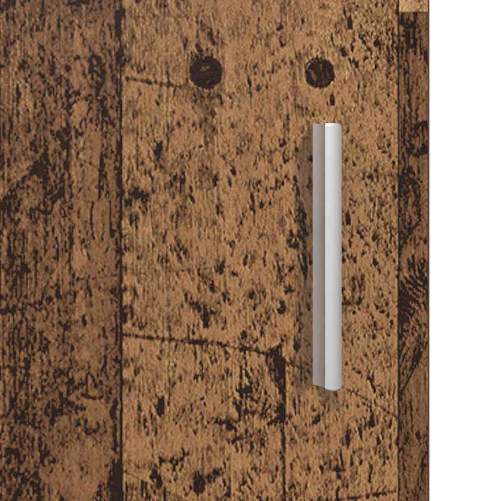 Holzschrank mit Speicher Altholz 50 x 29 x 100 cm Holzwerkstoff