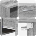 Holzschrank Graues Sonoma 150 x 39 x 30 cm Holzwerkstoff
