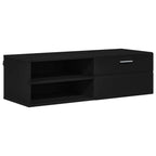 Holzschrank Schwarz 100,5 x 39 x 30 cm Holzwerkstoff