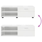 Holzschrank Beton Grau 100,5 x 39 x 30 cm Holzwerkstoff