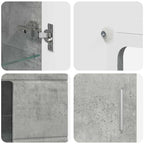 Sideboard FLORIN Beton Grau 55,5 x 29 x 100 cm Holzwerkstoff