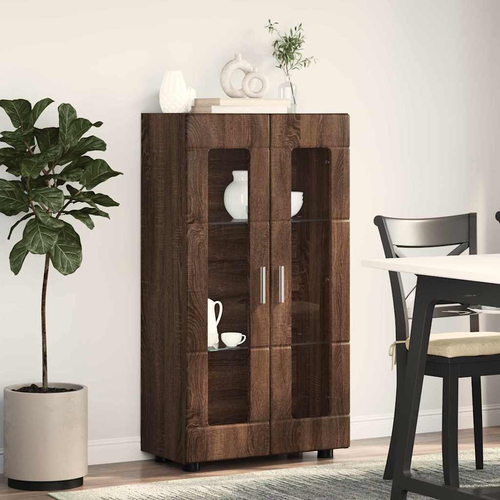 Sideboard mit Tür FLORIN Braun Eichen-Optik 55,5 x 29 x 100 cm