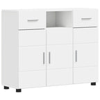 Holzschrank mit Speicher Weiß 88,5 x 30,5 x 73 cm Holzwerkstoff