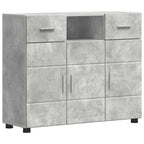 Holzschrank Beton Grau 88,5 x 30,5 x 73 cm Holzwerkstoff