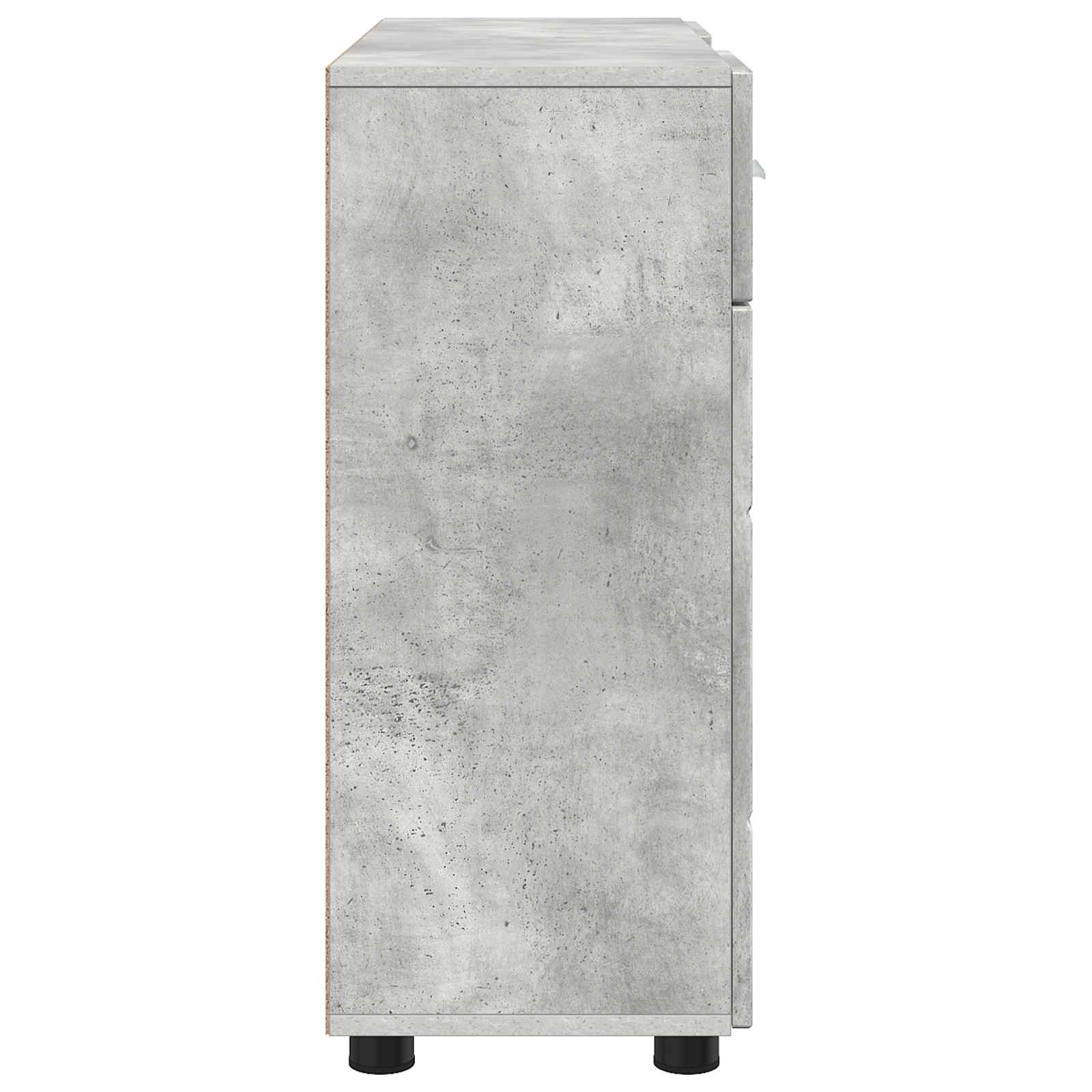 Holzschrank Beton Grau 88,5 x 30,5 x 73 cm Holzwerkstoff