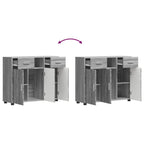 Holzschrank Graues Sonoma 88,5 x 30,5 x 73 cm Holzwerkstoff