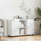 Sideboard FLORIN Weiß 88,5 x 30,5 x 55,5 cm Holzwerkstoff