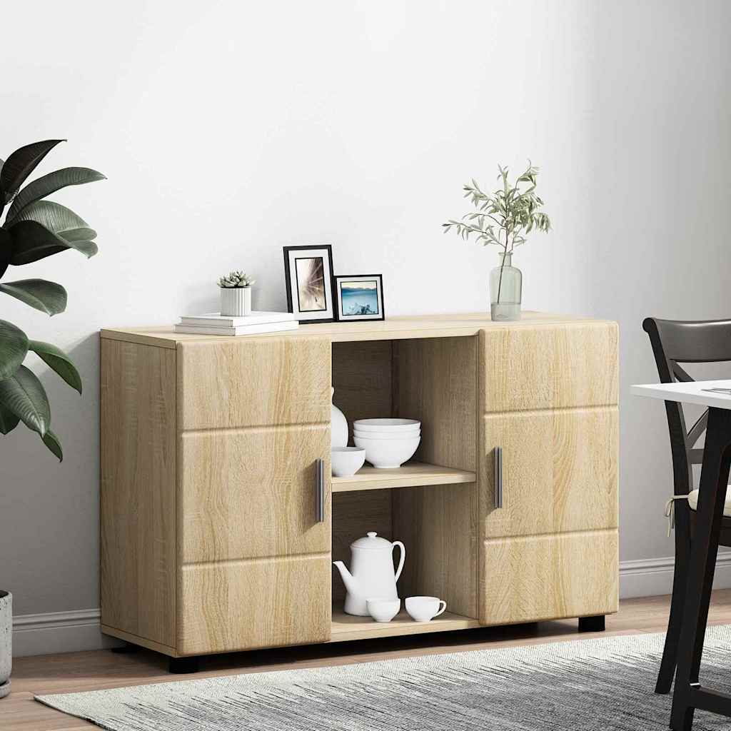Sideboard mit Regal FLORIN Sonoma-Eiche 88,5 x 30,5 x 55,5 cm