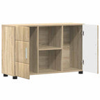 Sideboard mit Regal FLORIN Sonoma-Eiche 88,5 x 30,5 x 55,5 cm