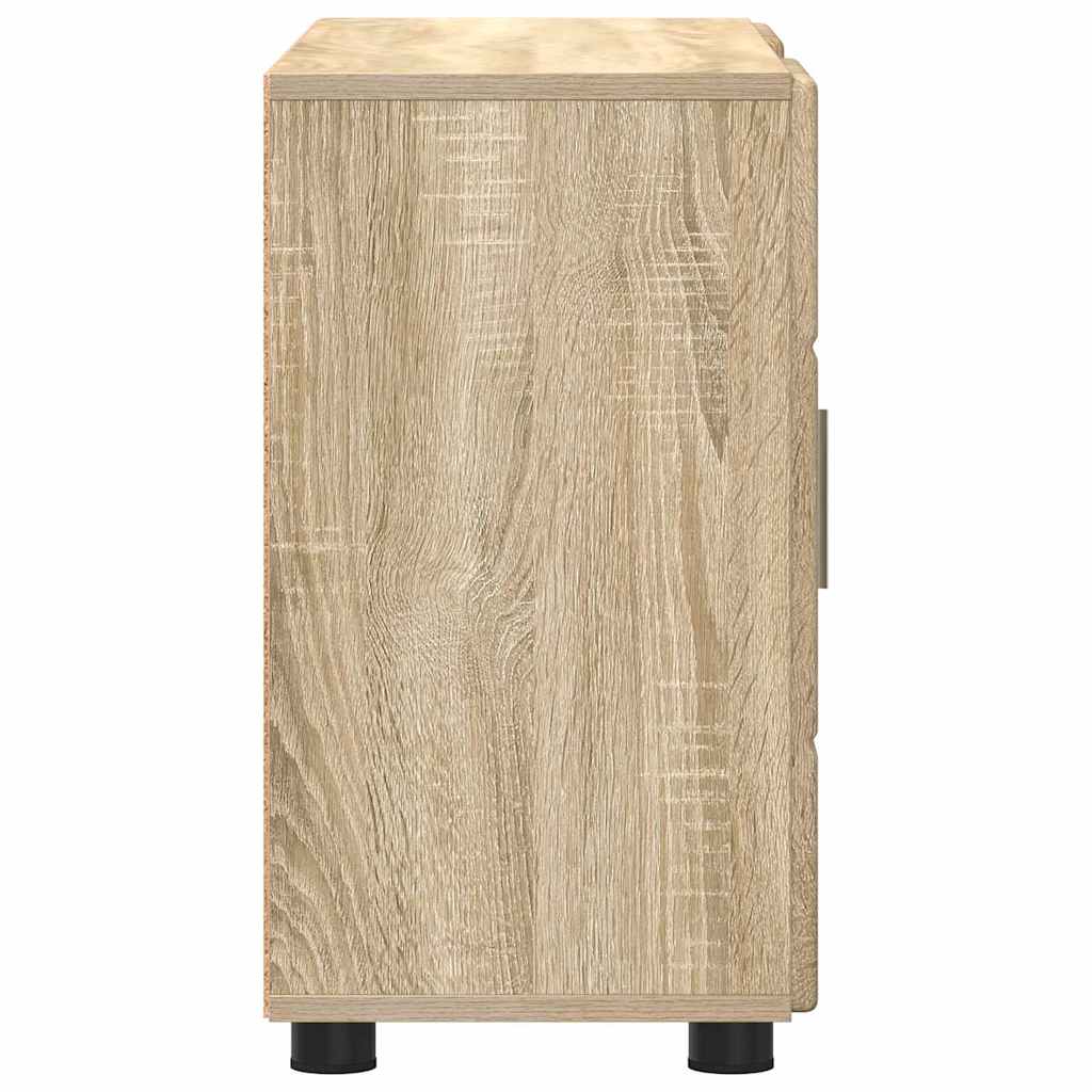 Sideboard mit Regal FLORIN Sonoma-Eiche 88,5 x 30,5 x 55,5 cm