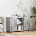 Sideboard mit Regal FLORIN Graues Sonoma 88,5 x 30,5 x 55,5 cm