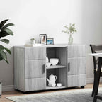 Sideboard mit Regal FLORIN Graues Sonoma 88,5 x 30,5 x 55,5 cm