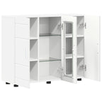 Holzschrank mit Speicher Weiß 88,5 x 30,5 x 73 cm Holzwerkstoff