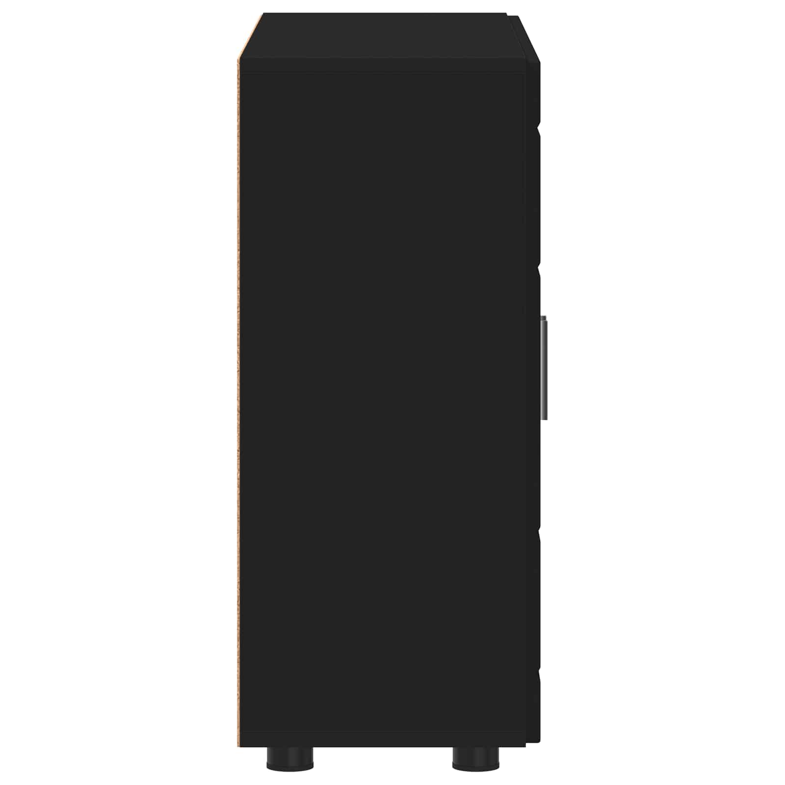 Holzschrank Schwarz 88,5 x 30,5 x 73 cm Holzwerkstoff
