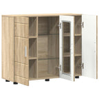 Holzschrank Sonoma-Eiche 88,5 x 30,5 x 73 cm Holzwerkstoff