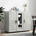 Holzschrank Beton Grau 88,5 x 30,5 x 73 cm Holzwerkstoff