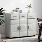Sideboard FLORIN Beton Grau 88,5 x 30,5 x 73 cm Holzwerkstoff