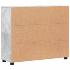 Sideboard FLORIN Beton Grau 88,5 x 30,5 x 73 cm Holzwerkstoff