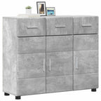 Sideboard FLORIN Beton Grau 88,5 x 30,5 x 73 cm Holzwerkstoff