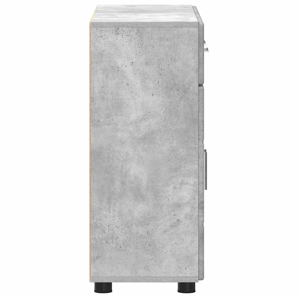 Sideboard FLORIN Beton Grau 88,5 x 30,5 x 73 cm Holzwerkstoff