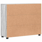 Sideboard mit Regal FLORIN Graues Sonoma 88,5 x 30,5 x 73 cm