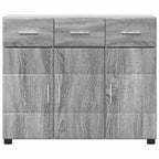 Sideboard mit Regal FLORIN Graues Sonoma 88,5 x 30,5 x 73 cm