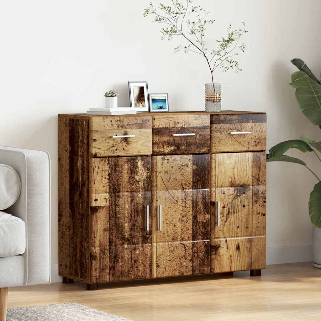 Sideboard FLORIN Altholz 88,5 x 30,5 x 73 cm Holzwerkstoff