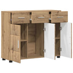 Sideboard mit Regal FLORIN Artisan-Eiche 88,5 x 30,5 x 73 cm